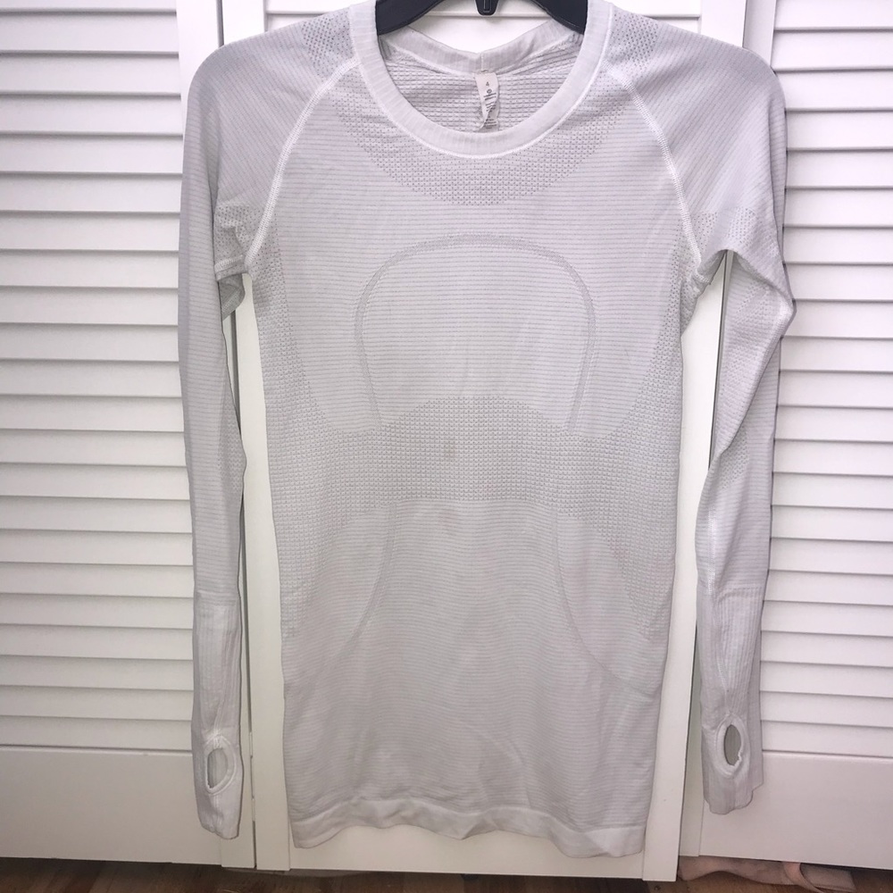 Lululemon Swiftly Tech Long Sleeve Crew White 4